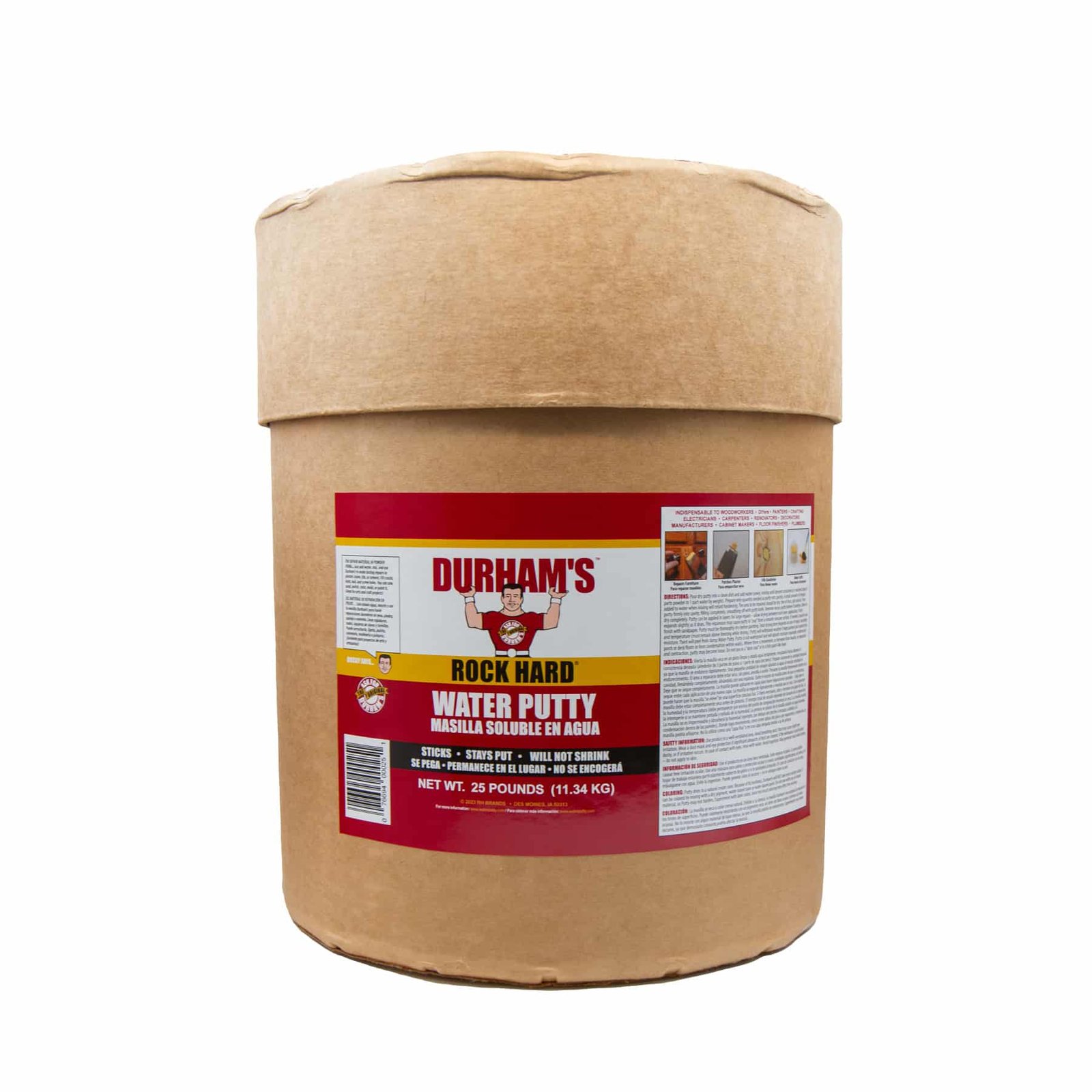 Durham's Rock Hard Water Putty, 25 lb Drum