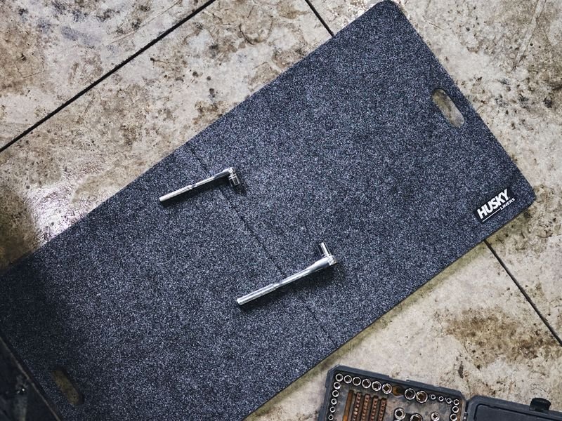 Husky Liners Garage Mat, Folds to 2 ft Square