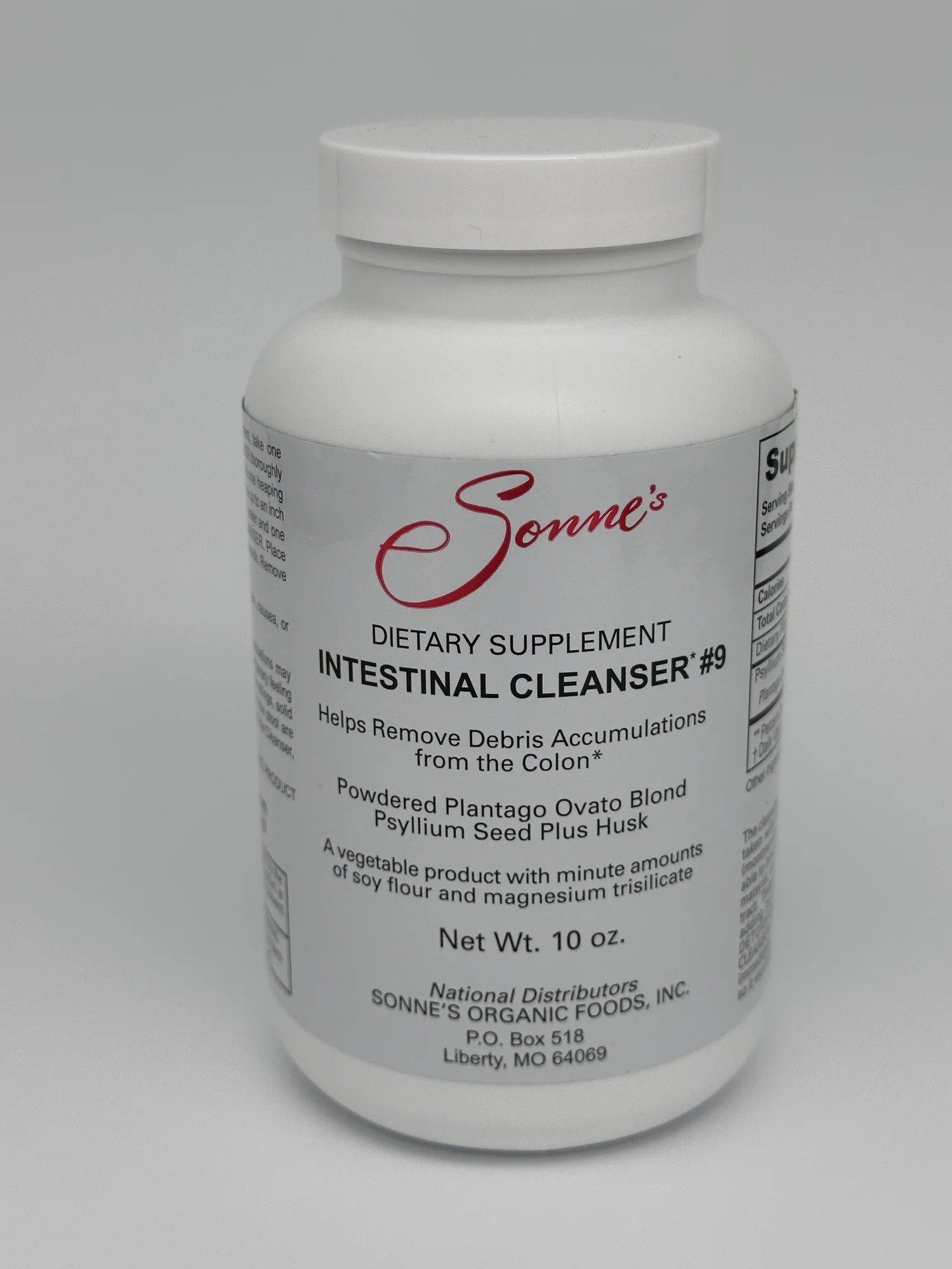Sonne's Intestinal Cleanser #9 Psyllium Powder, 10 oz