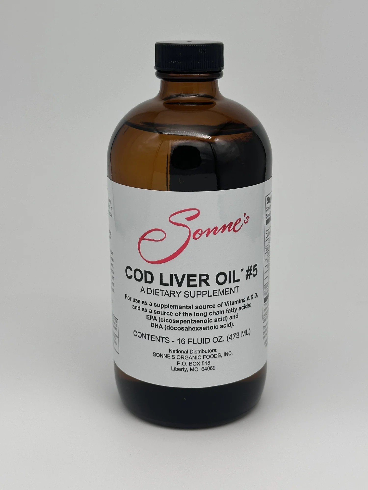 Sonne's Cod Liver Oil #5, 16 oz Liquid