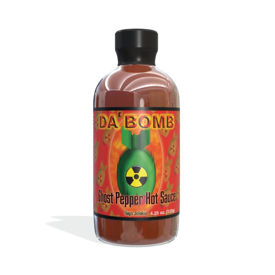 Da' Bomb Ghost Pepper Hot Sauce, 4 oz