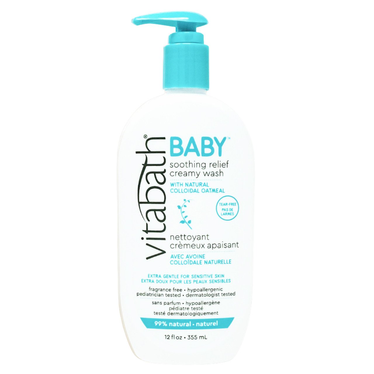 Vitabath Baby Soothing Relief Creamy Wash, 12 fl oz