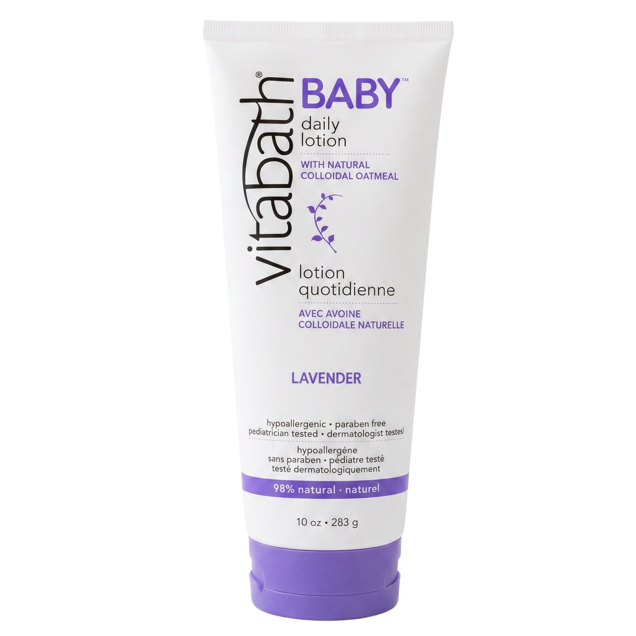 Vitabath Baby Daily Lotion with Lavender, 10 oz