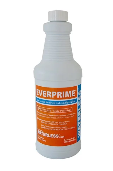 Waterless EverPrime Floor Drain Odor Eliminator #1514, 1 Quart