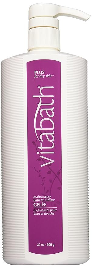 Vitabath Moisturizing Bath &amp; Shower Gelee, Plus For Dry Skin, 32-Ounces