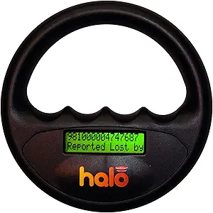 Click to see full view   Halo Microchip Scanner Black,135mm Durchmesser X 33mm